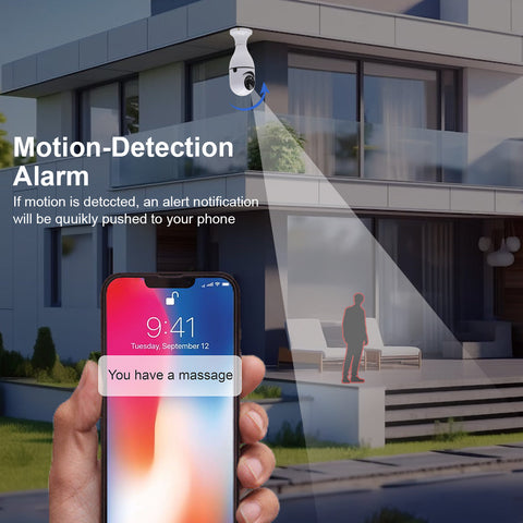 Melowave Smart Home Robo Bulb Camera ? IP66 Waterproof Full HD 1080P Color Night Vision