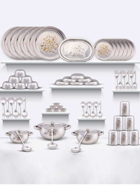 Picture of Classic essential 61 pcs laser etching dinner set