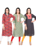 Picture of Ethnic Glam Collection   Pack of 3 Rayon Kurtas