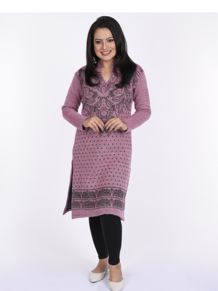 Picture of Pretty Looks with Winter kurta & Bottom Set