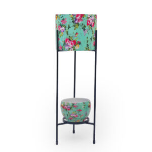 Dekornest Iron Two Pot Set with Stand (1005)